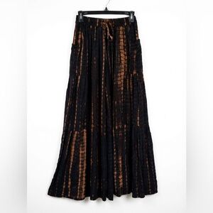 Handmade Black and Brown Wide Leg Pants
